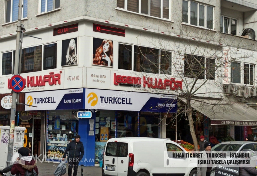 İlhan Ticaret Turkcell - İstanbul - Standart Işıklı Tabela