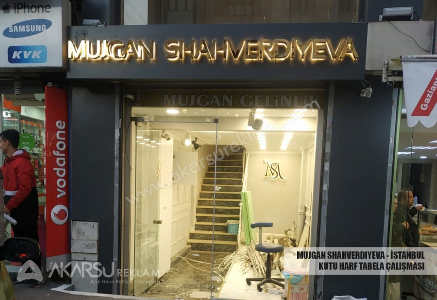 Mujgan Shahverdıyeva - İstanbul - Kutu Harf Tabela Çalışması